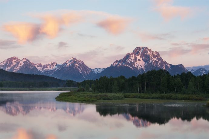 Mt. Moran from Oxbow Bend, Grand Teton National Park, Wyoming