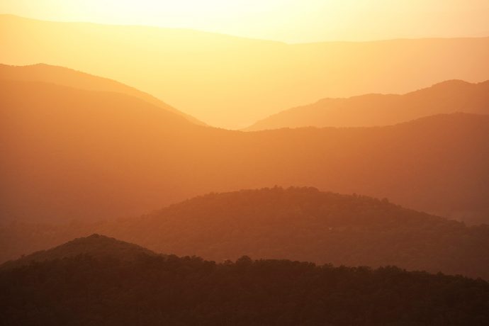 Sunset Layers - Shenandoah National Park, Virginia