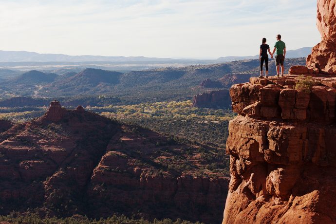 Together at the top of Cathedral Rock - Sedona, Arizona