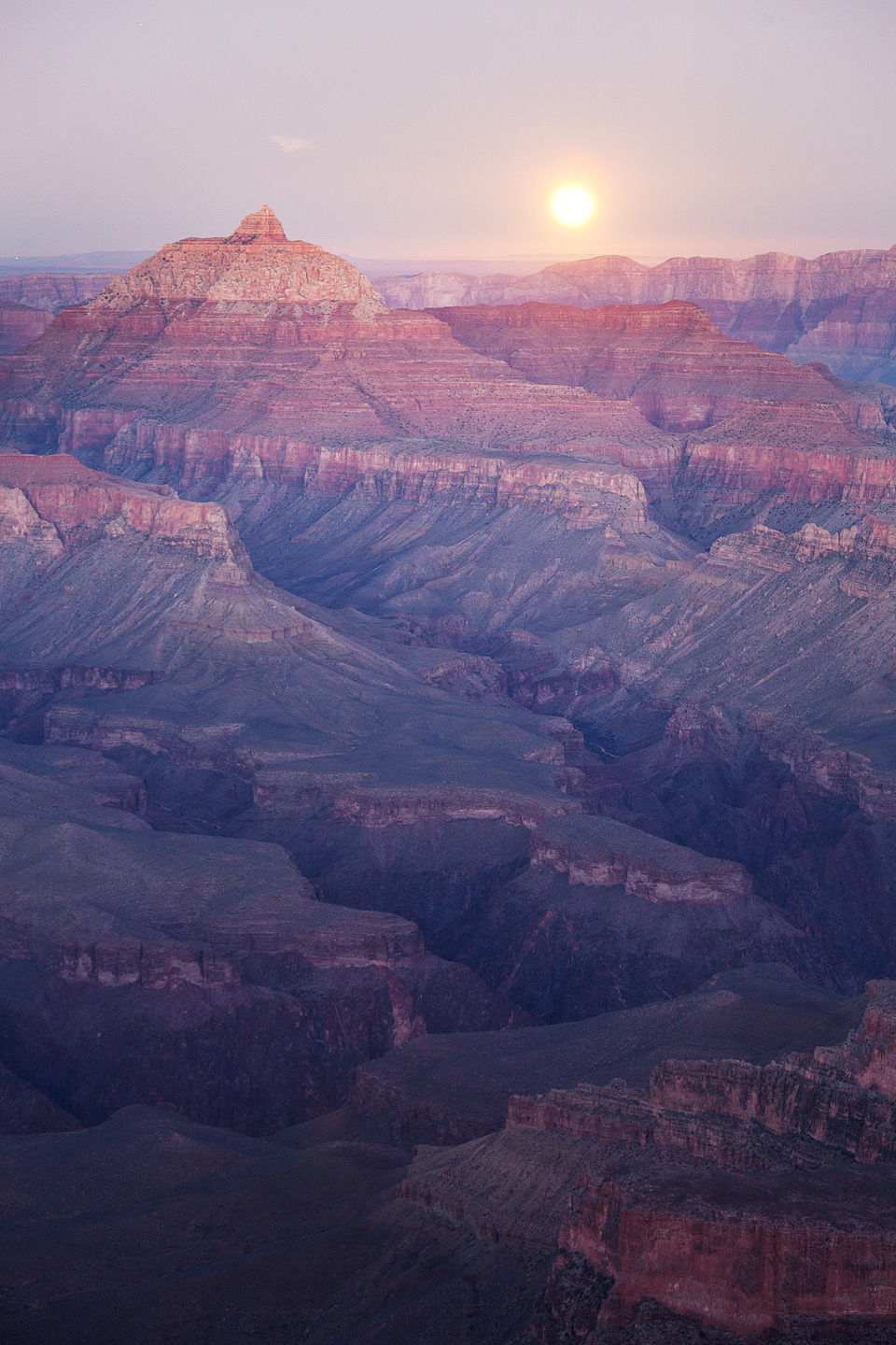 Supermoon Rise from Shoshone Point, South Rim, Grand Canyon National Park, Arizona