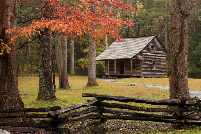 Carter Shields Cabin - Cades Cove, Great Smoky Mountains National Park, Tennessee