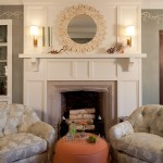 Chair, Ottoman, and Fireplace - Interior Design - Kristina Bade Studio